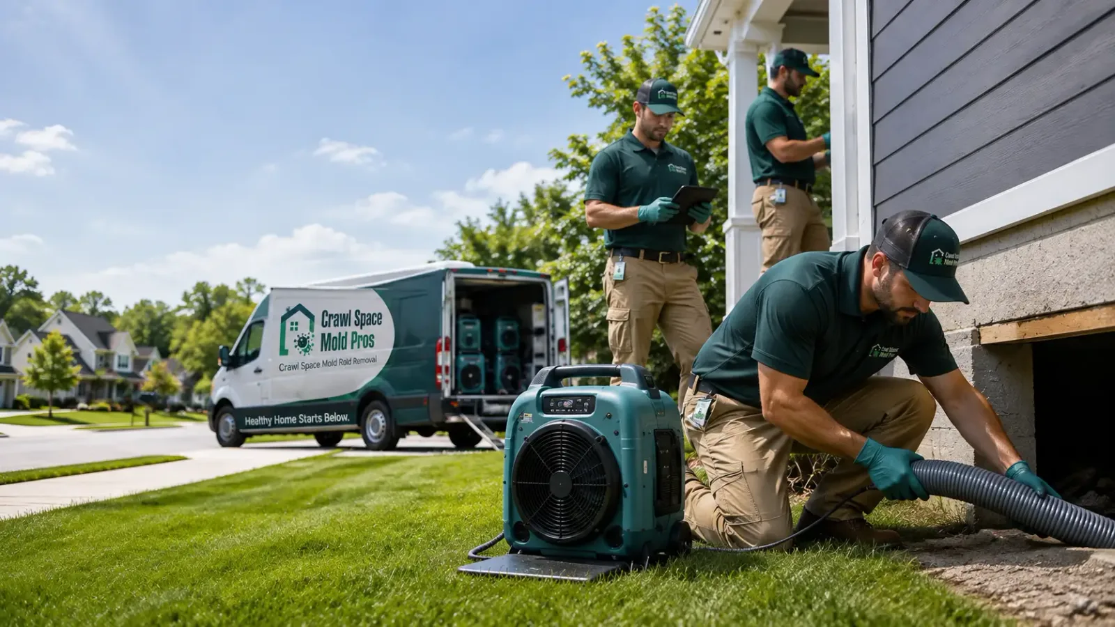 Crawl Space Mold Removal in Barbeau, MI